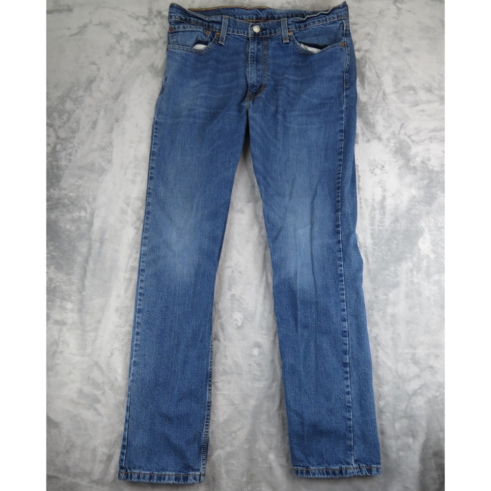 Levi Strauss 511 Mens W36‎ L32 Slim Fit Blue Denim Jeans Pants